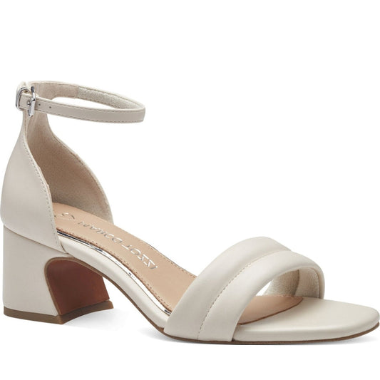 Marco Tozzi womens cream liola sandals | Vilbury London