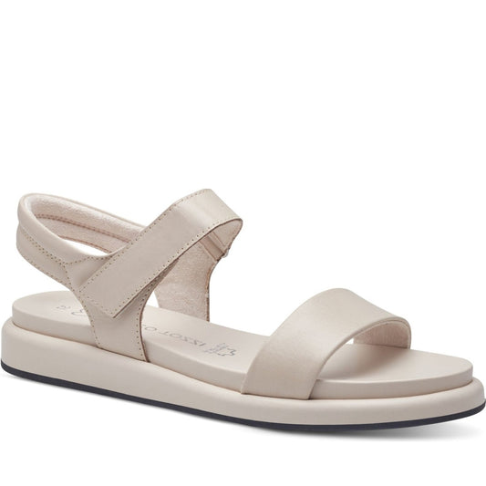 Marco Tozzi womens cream listi sandals | Vilbury London