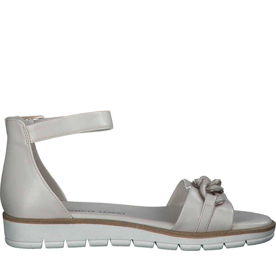 Marco Tozzi womens cream cento sandals | Vilbury London