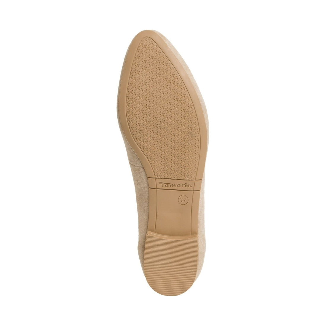 Tamaris womens taupe casual closed ballerinas | Vilbury London