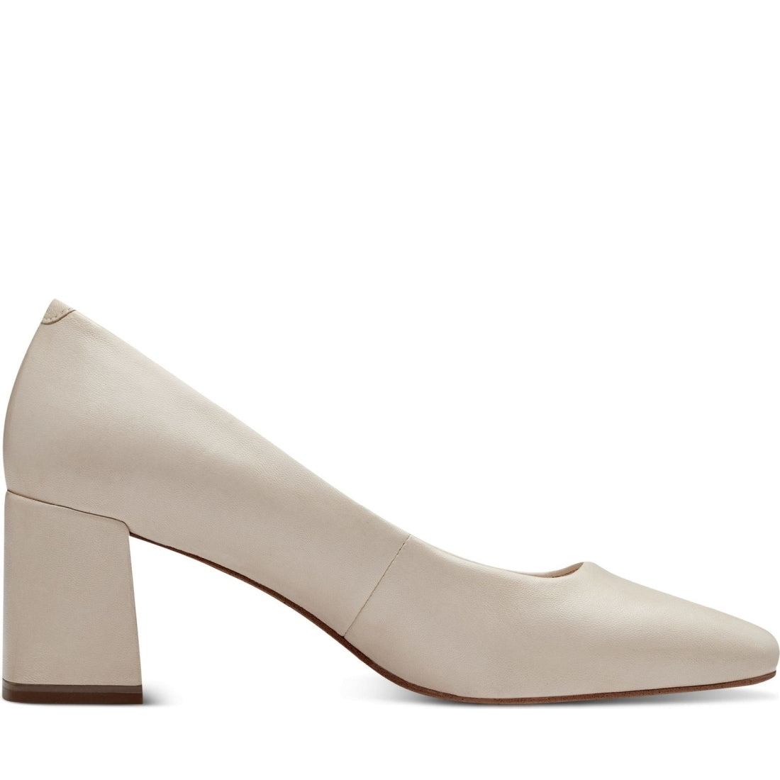 Tamaris womens ivory elegant closed pumps | Vilbury London