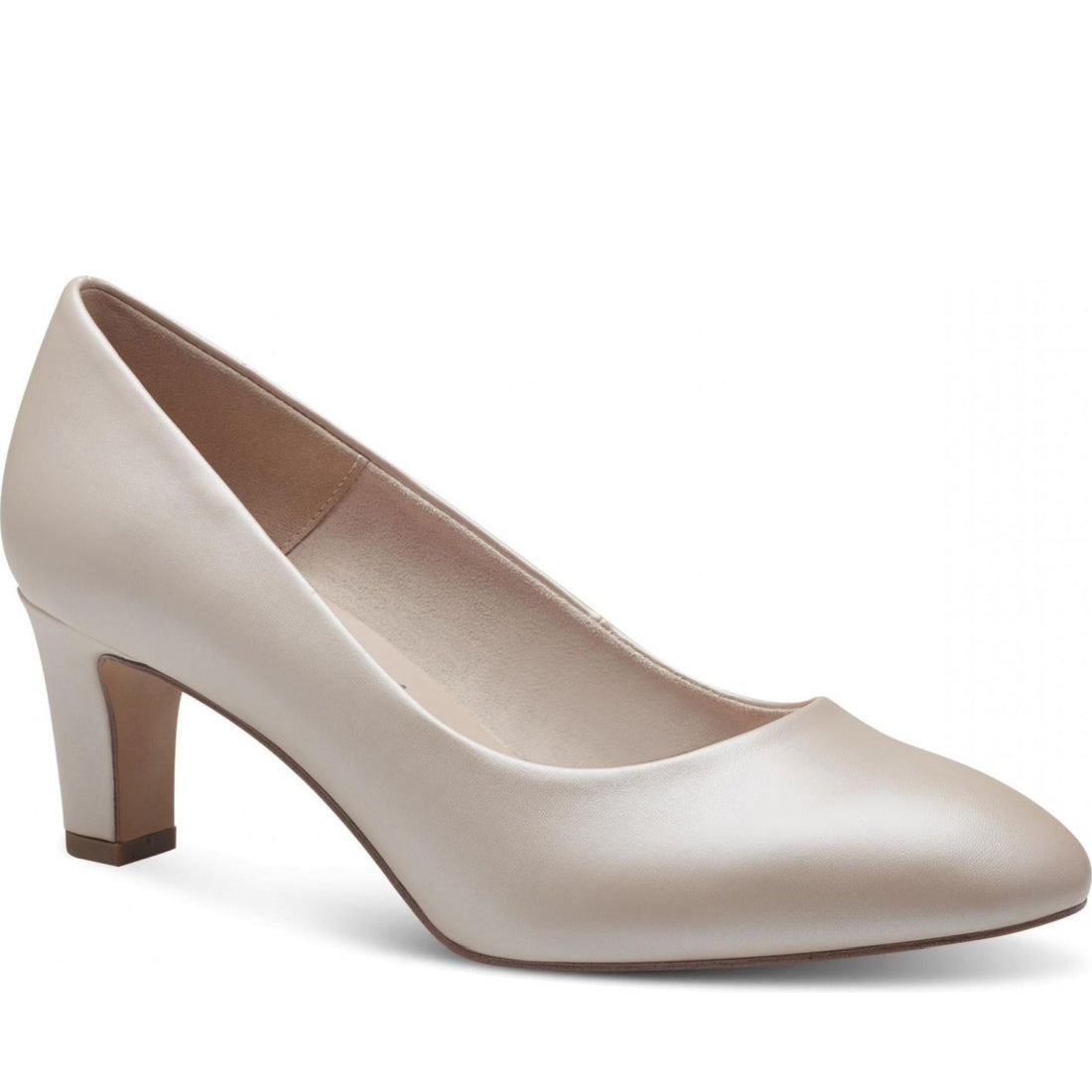 Tamaris womens rose pearl classic closed pumps | Vilbury London