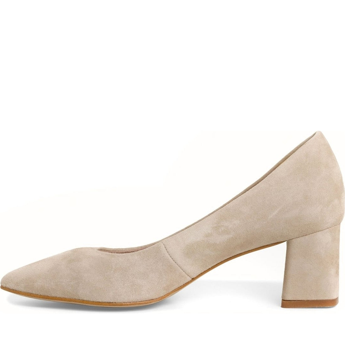 Tamaris womens ivory classic closed pumps | Vilbury London