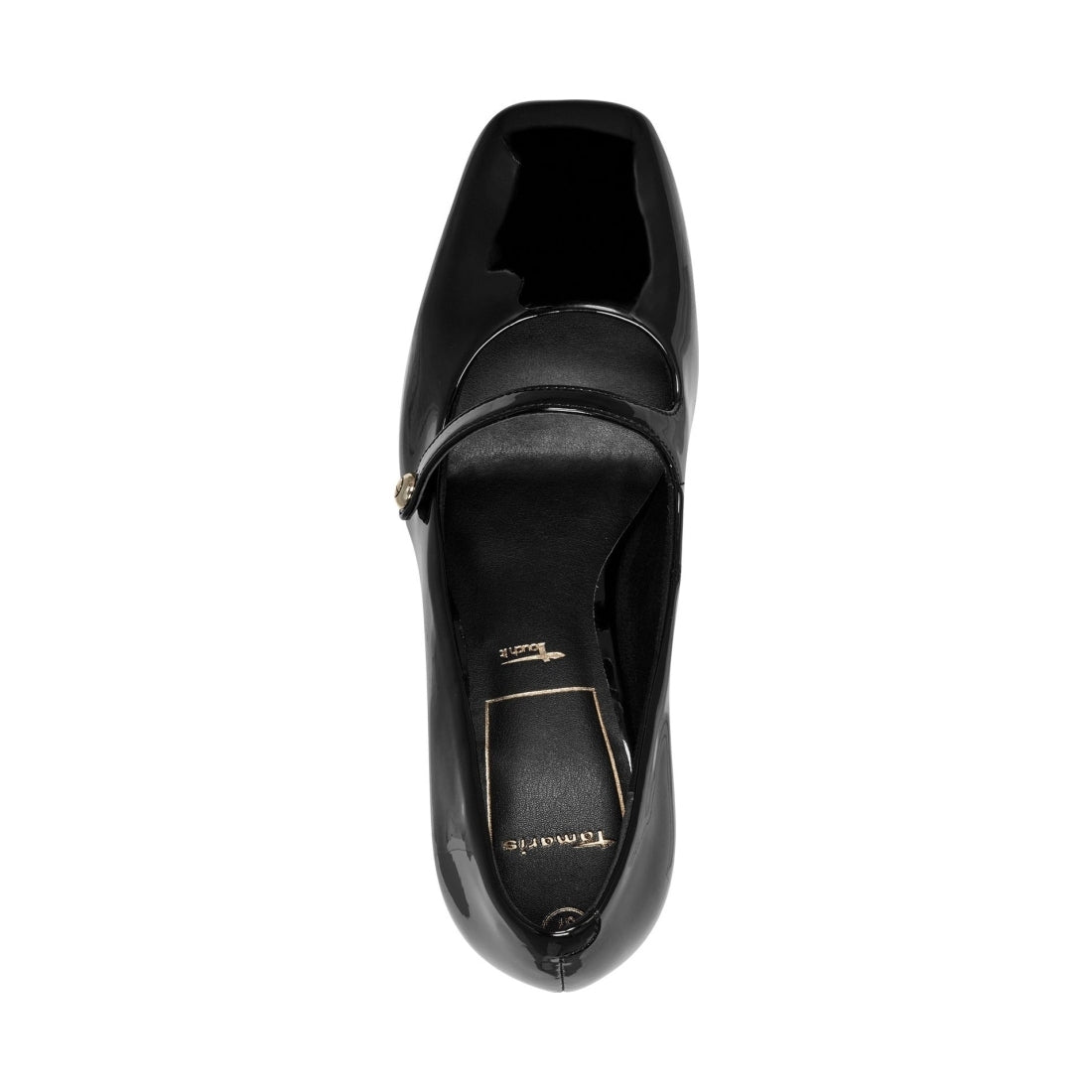 Tamaris womens black elegant closed pumps | Vilbury London