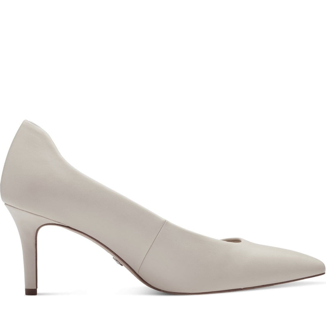 Tamaris womens ivory elegant closed pumps | Vilbury London