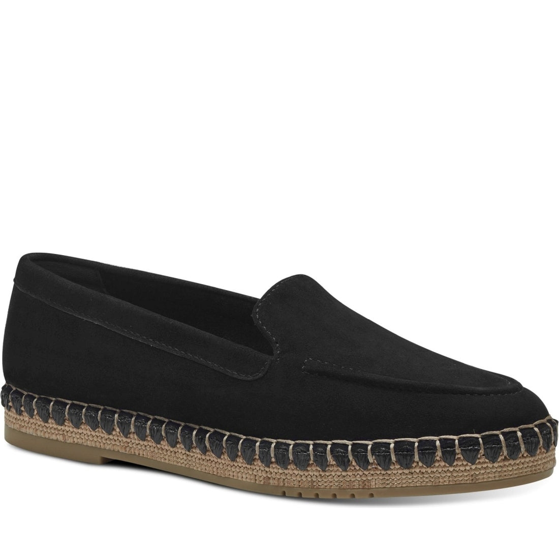 Tamaris womens black casual closed espadriles | Vilbury London