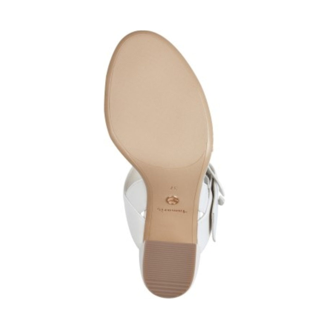 Tamaris womens white comb casual open sandals | Vilbury London