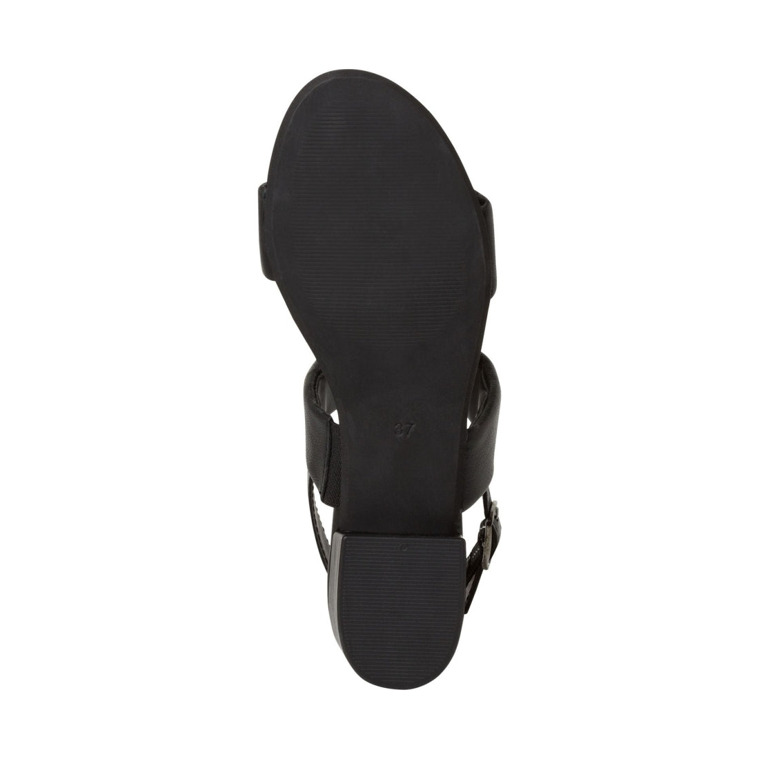 Tamaris womens black casual open sandals | Vilbury London