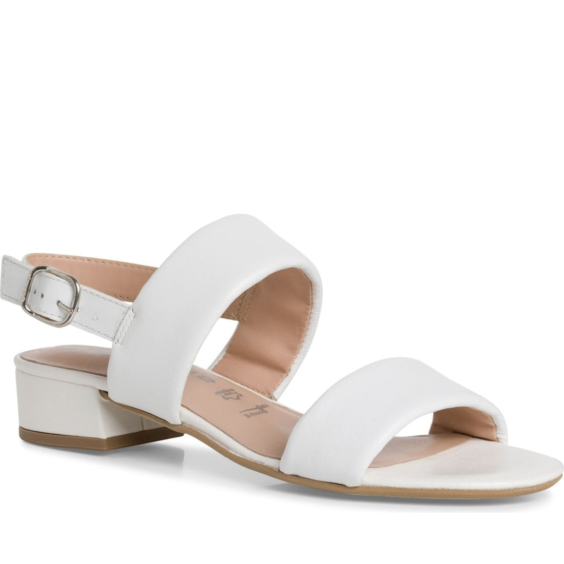 Tamaris womens white casual open sandals | Vilbury London