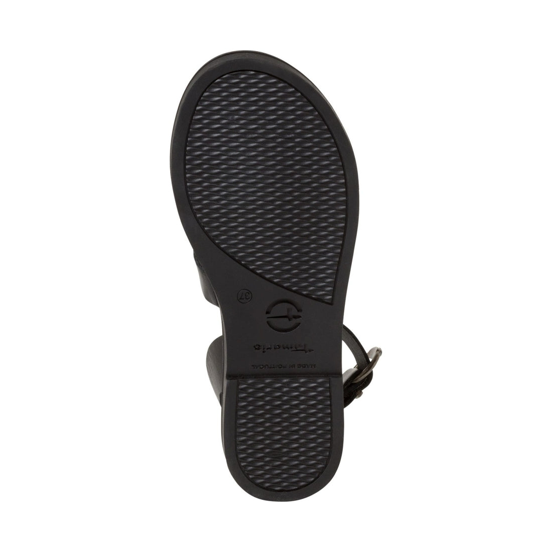 Tamaris womens black casual open sandals | Vilbury London