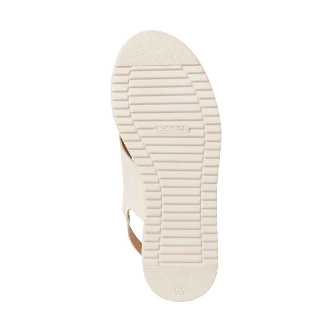 Tamaris womens ivory casual open sandals | Vilbury London