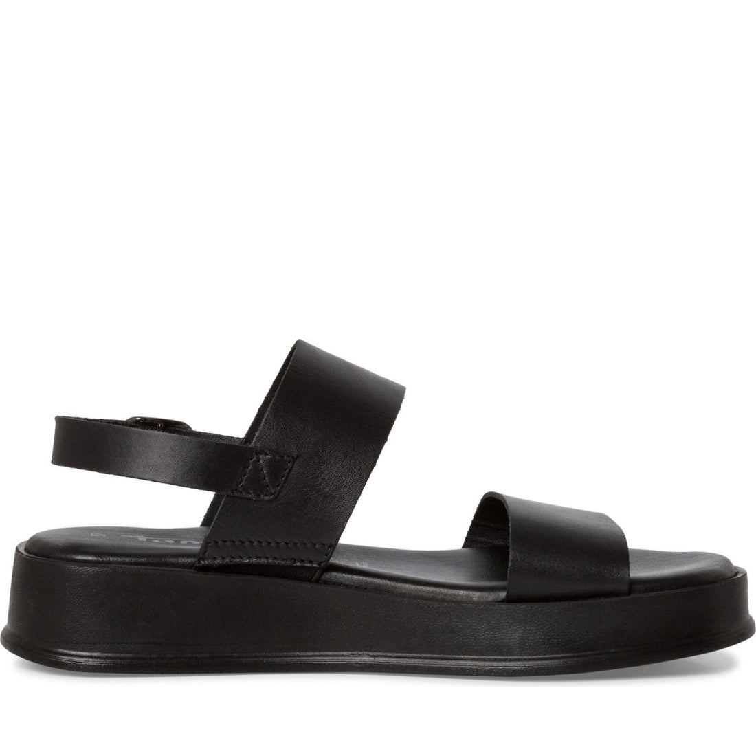 Tamaris womens black casual open sandals | Vilbury London