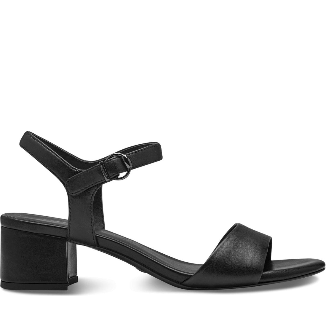 Tamaris womens black casual open sandals | Vilbury London