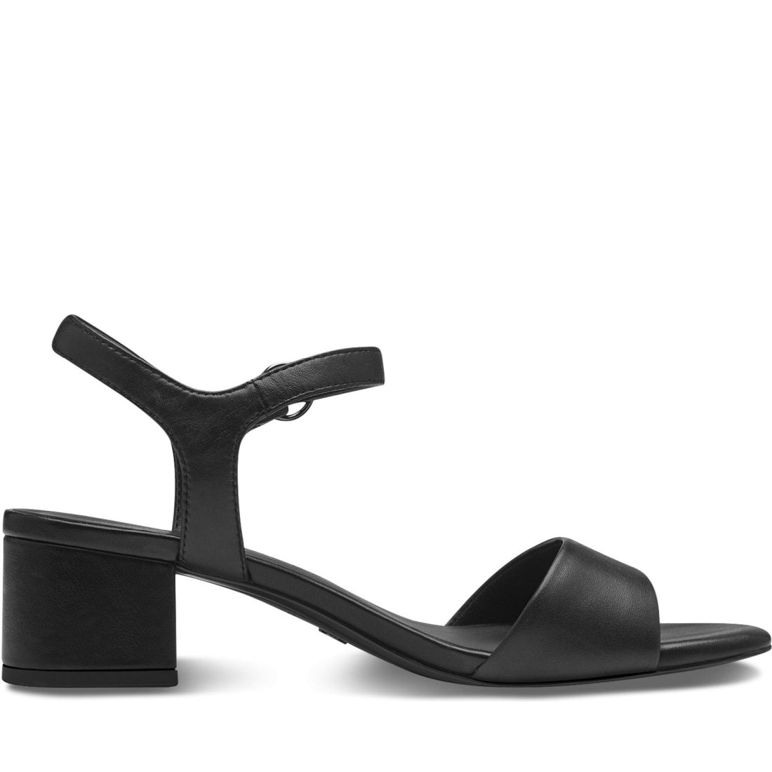 Tamaris womens black casual open sandals | Vilbury London