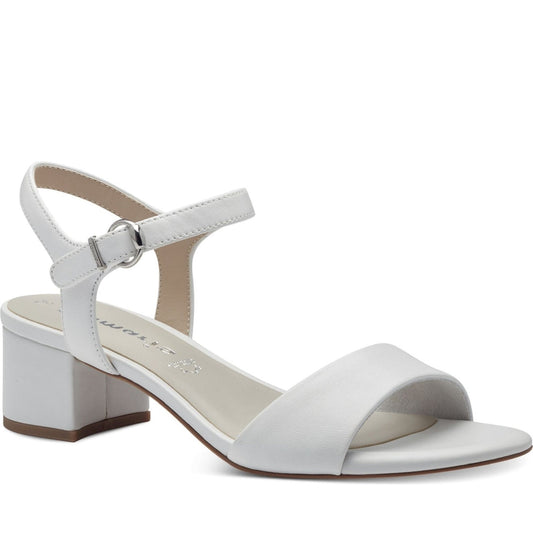 Tamaris womens white casual open sandals | Vilbury London