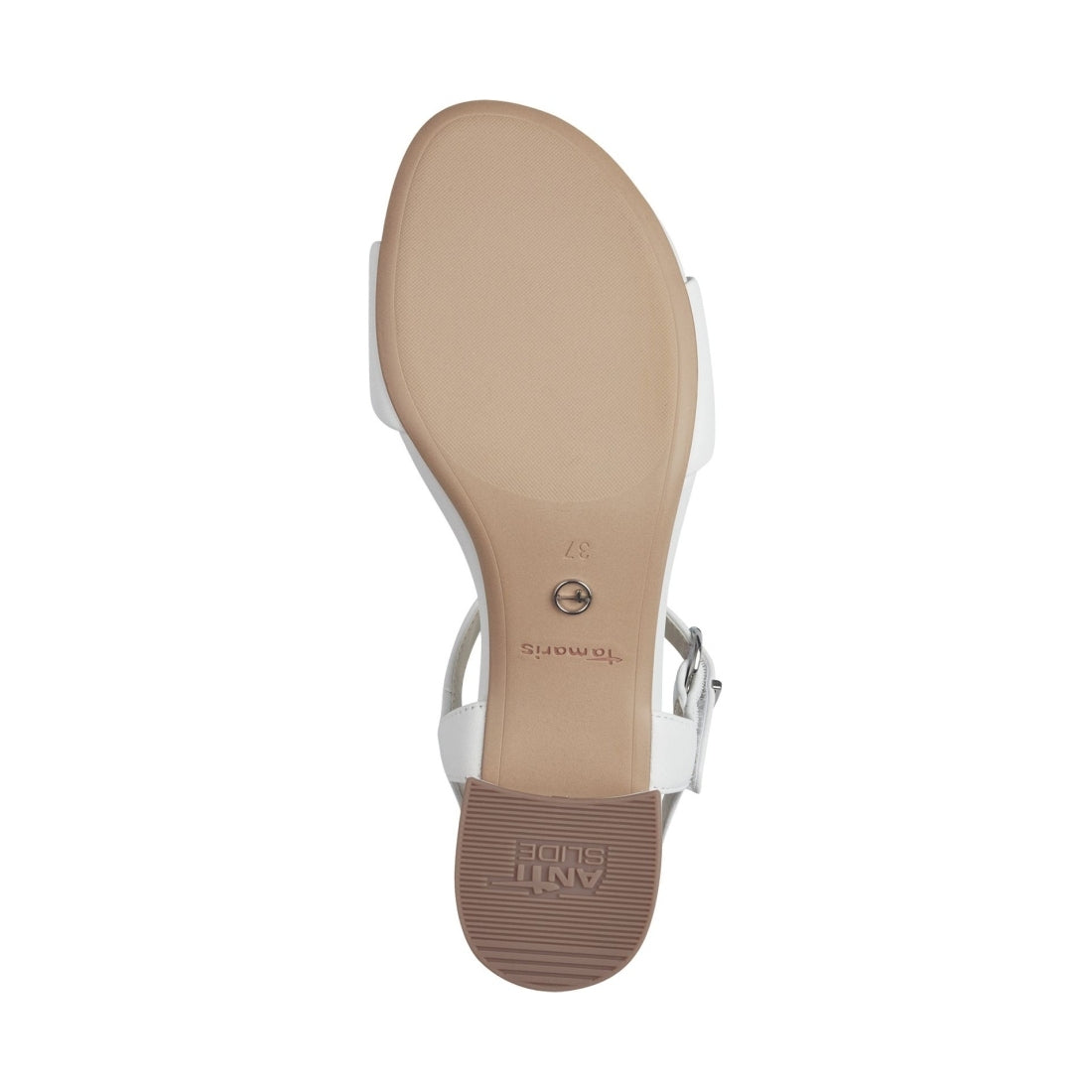 Tamaris womens white casual open sandals | Vilbury London