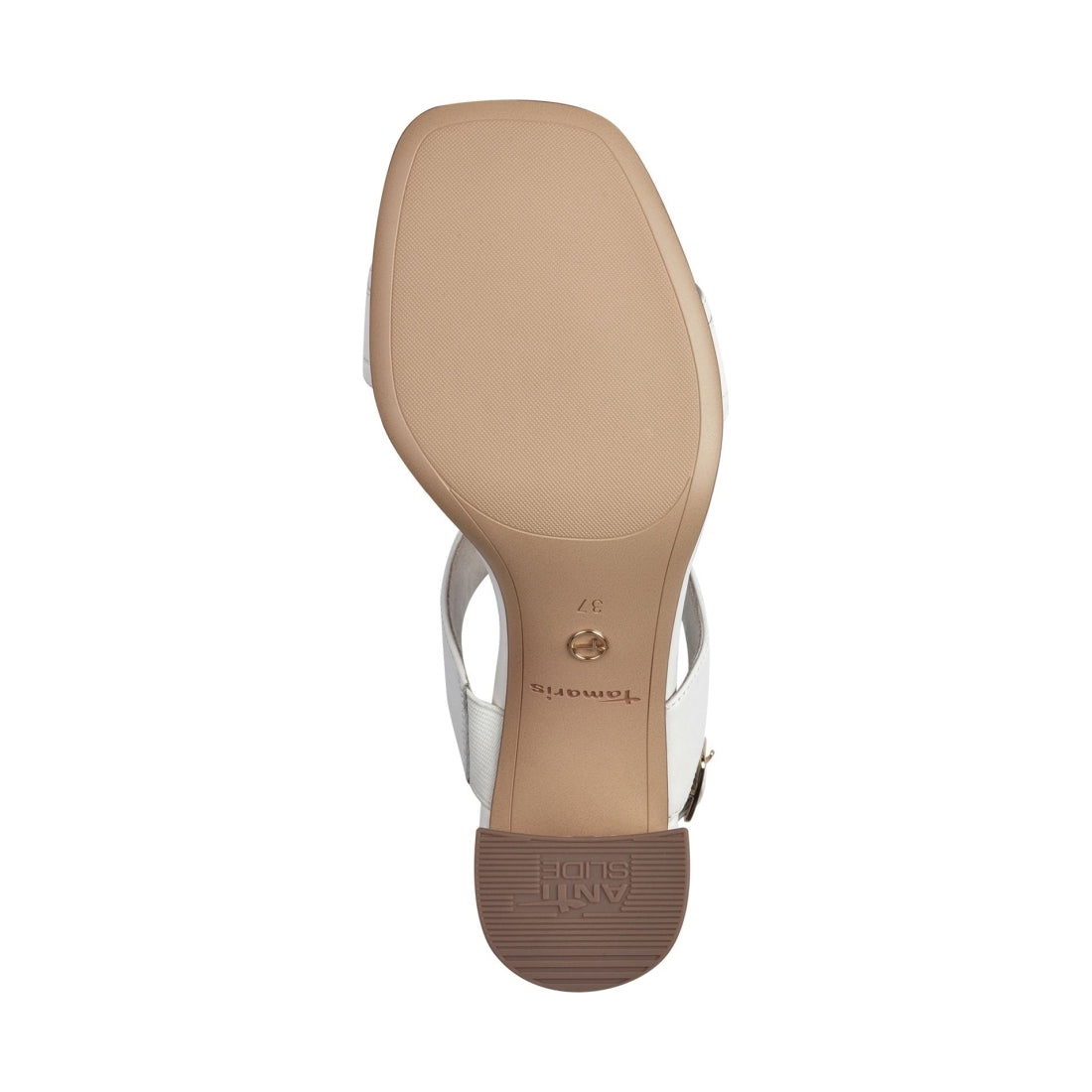 Tamaris womens white casual open sandals | Vilbury London