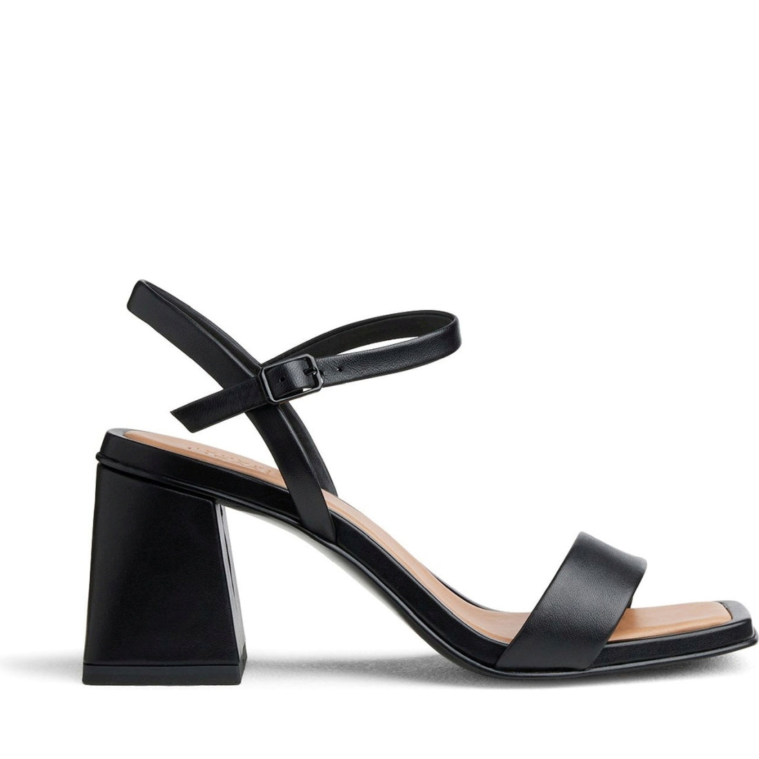 Tamaris womens black elegant open sandals | Vilbury London