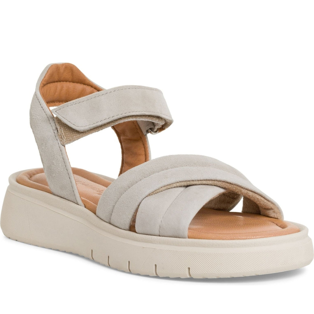 Tamaris womens taupe casual open sandals | Vilbury London