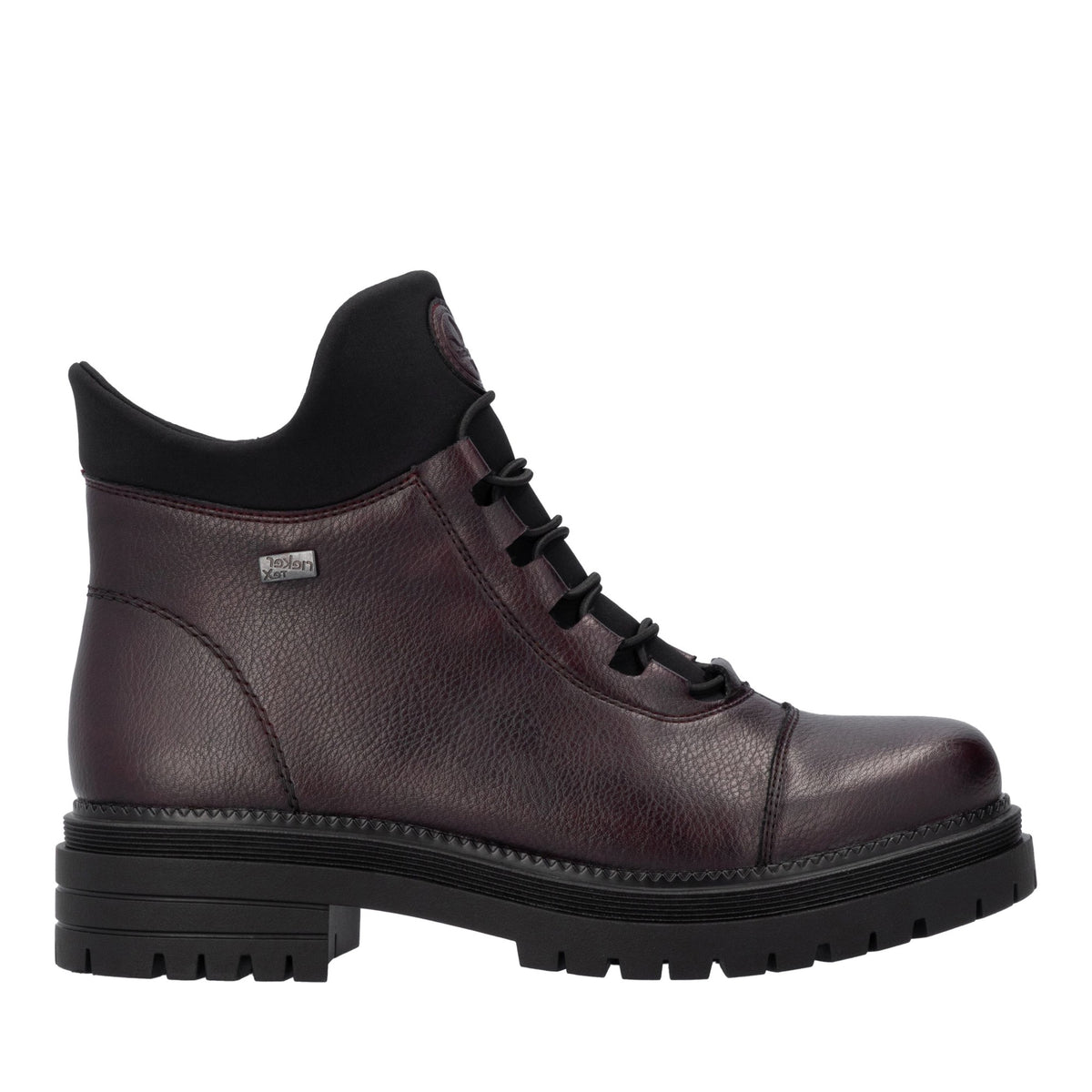 red casual closed ladies mid height boots