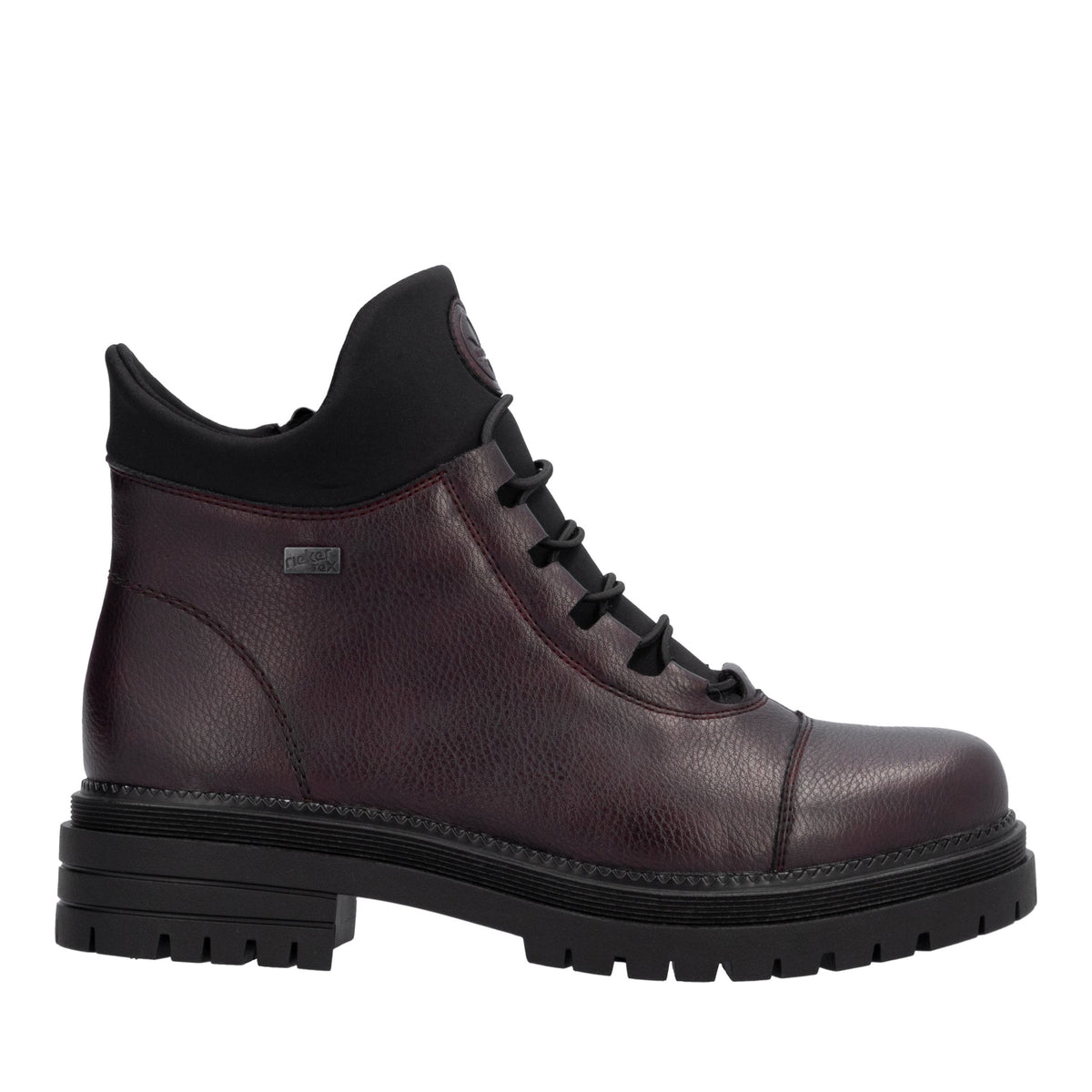 red casual closed ladies mid height boots