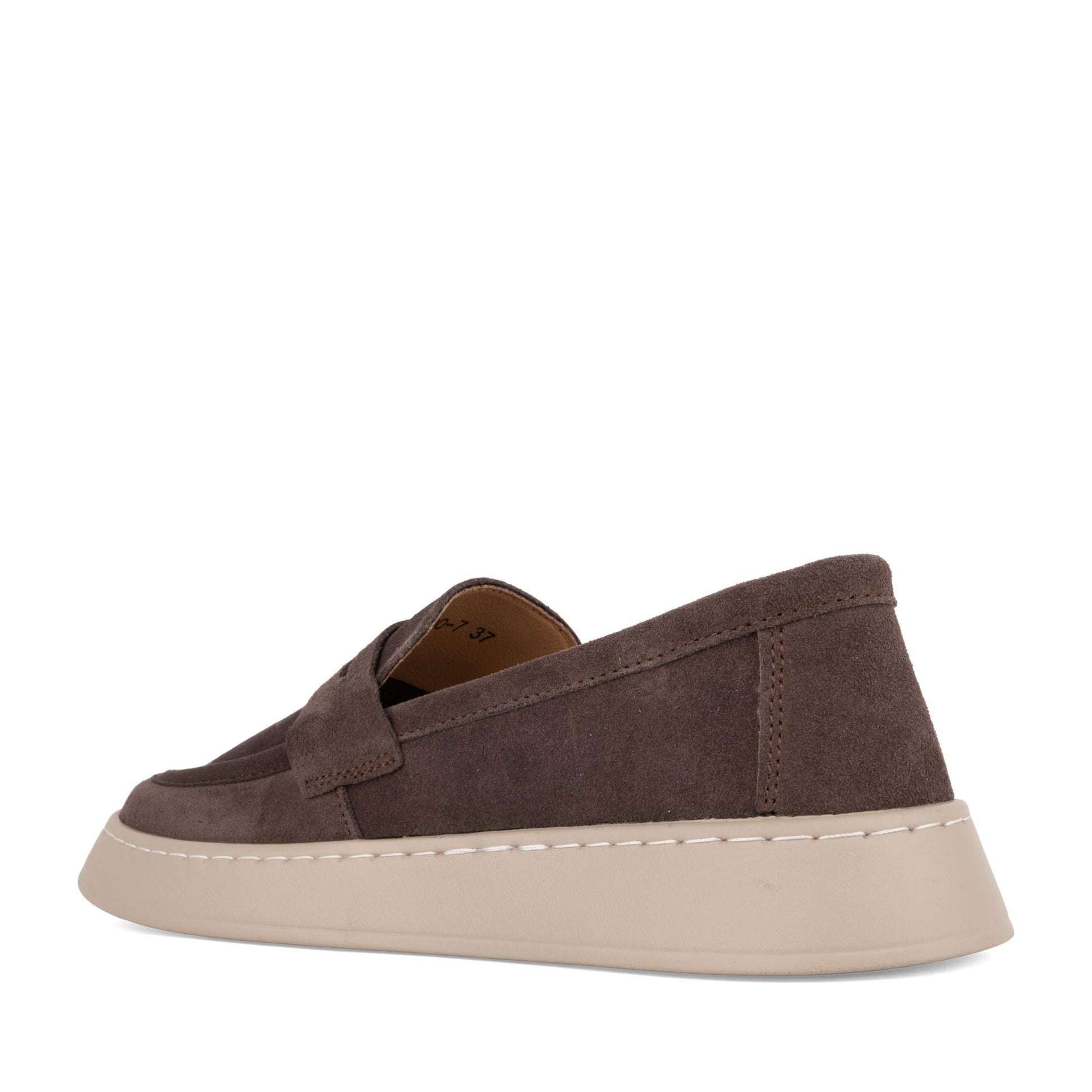 Women's Brown Wedge Loafers