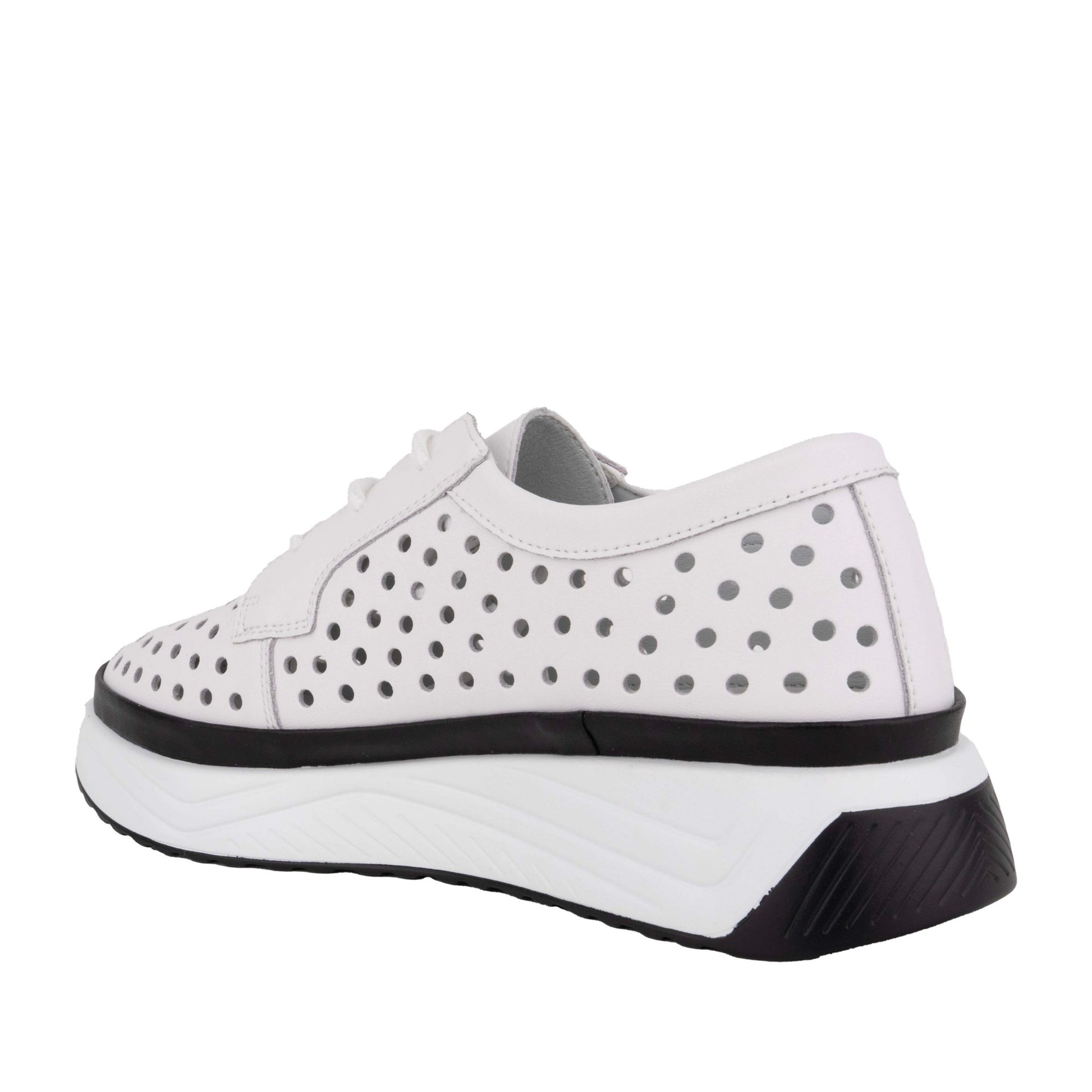 Women's White Wedge Fashion Sneakers