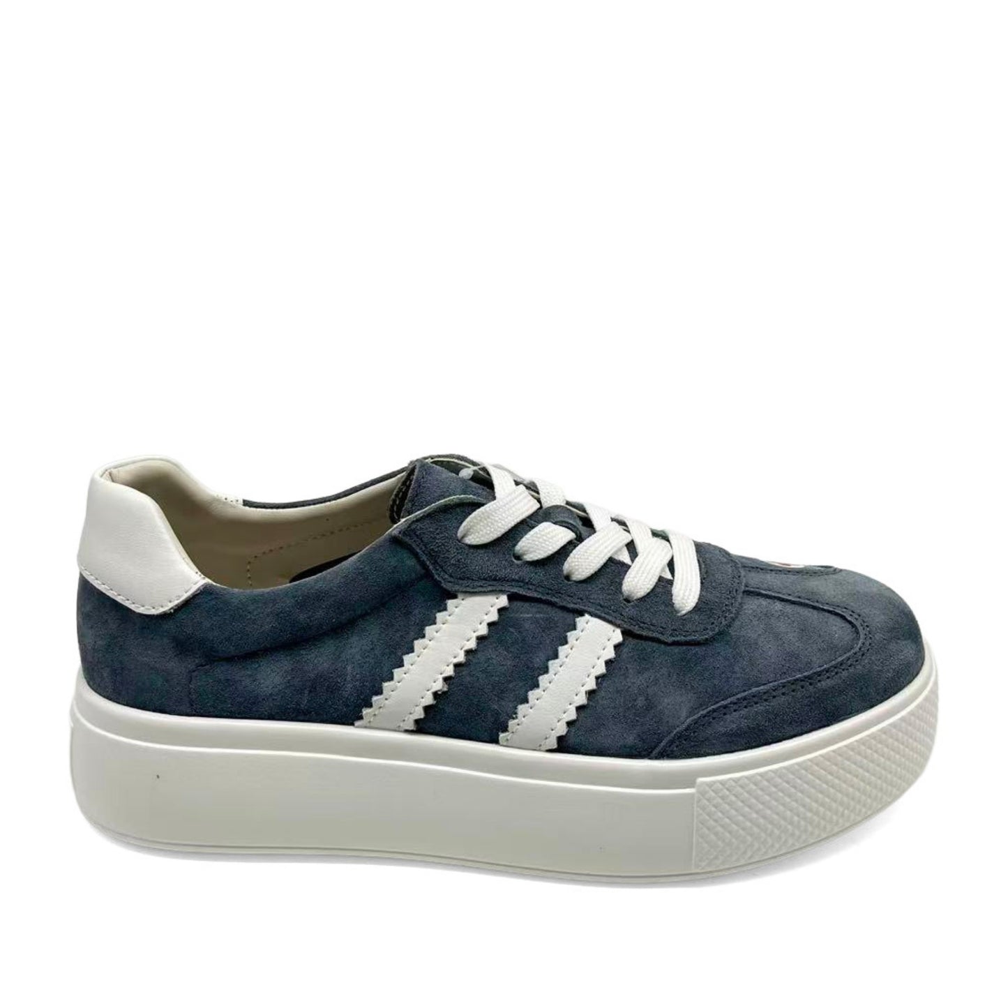 Women's Blue Wedge Fashion Sneakers