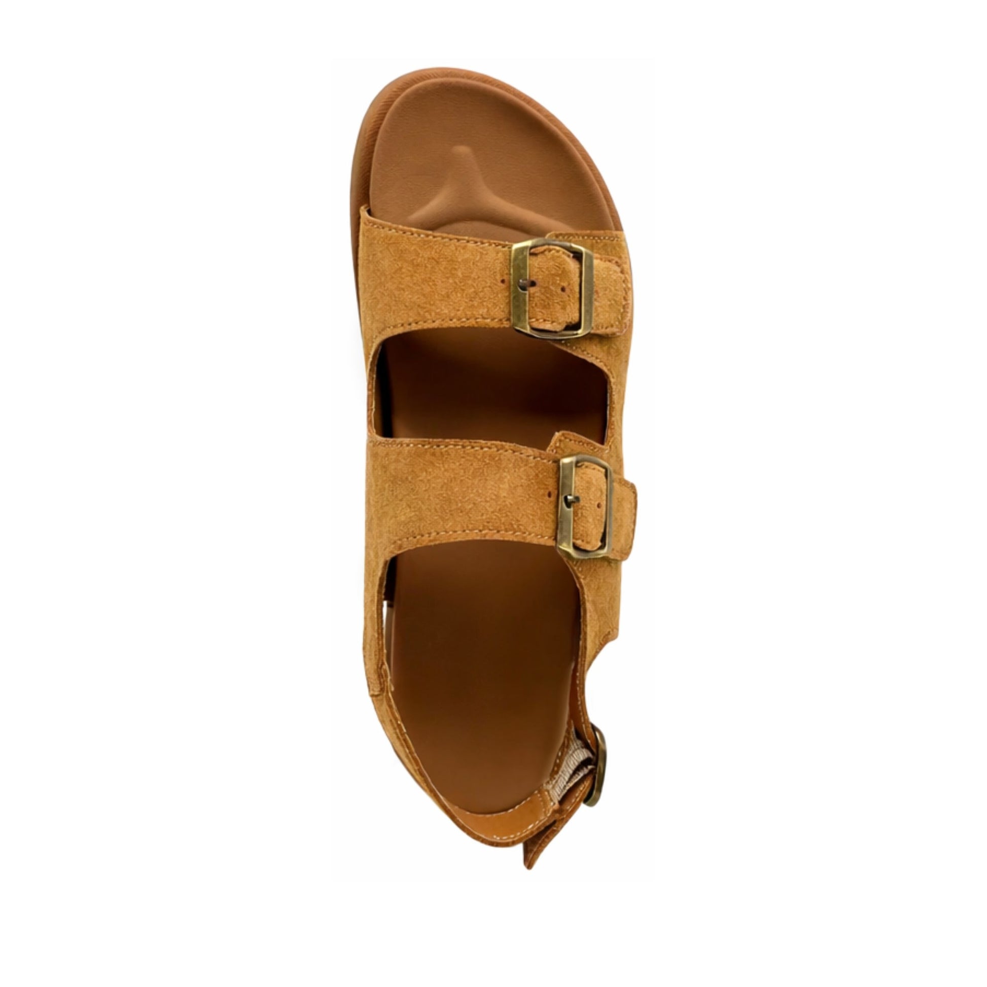 Women's Brown Wedge Open-Toe Sandals