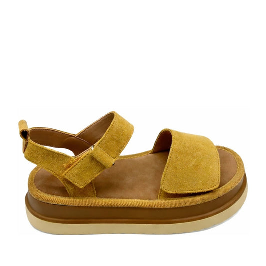 Women's Brown Wedge Open-Toe Sandals