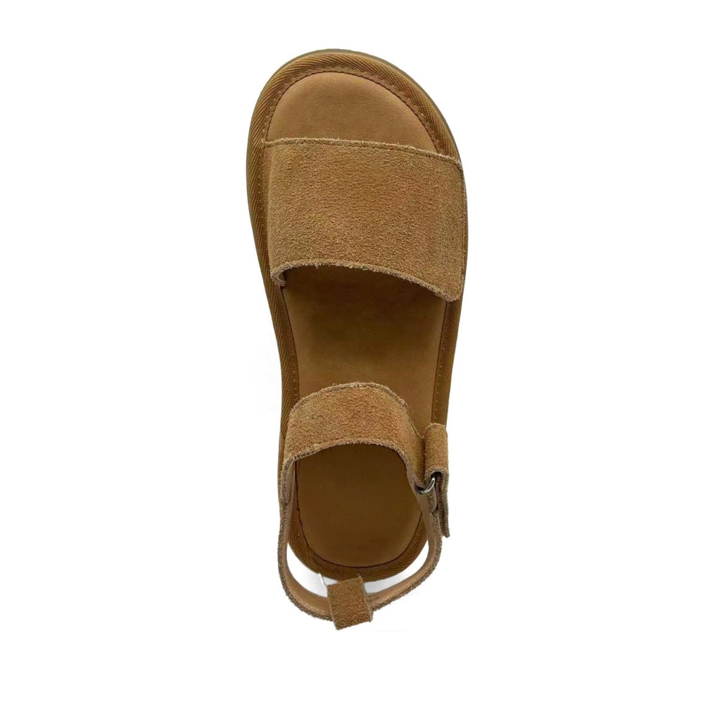 Women's Beige Wedge Open-Toe Sandals