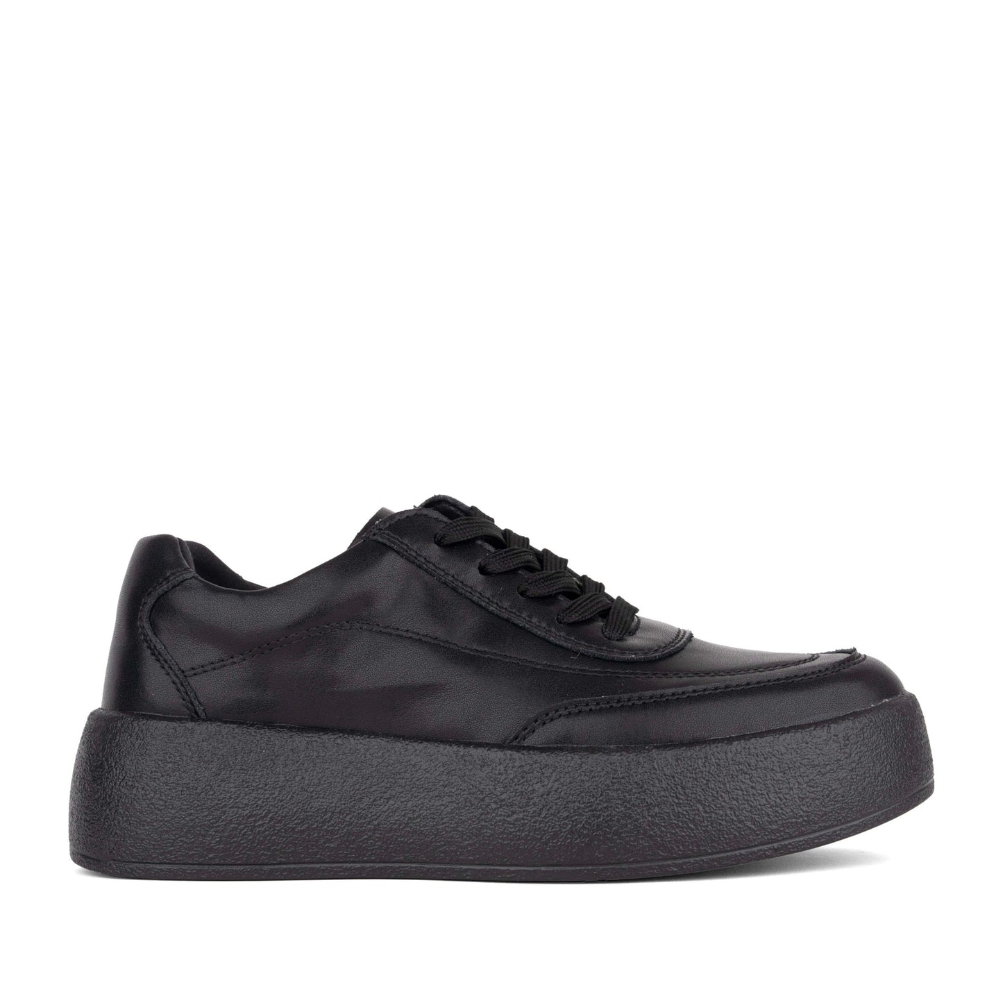 Women's Black Wedge Fashion Sneakers