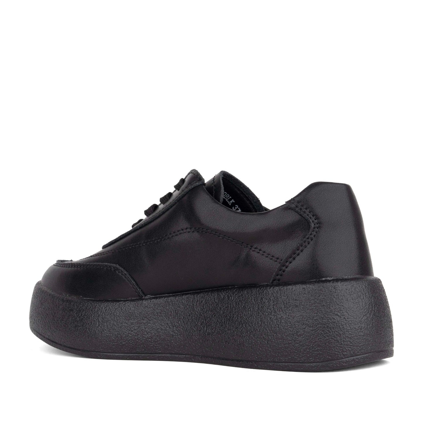 Women's Black Wedge Fashion Sneakers