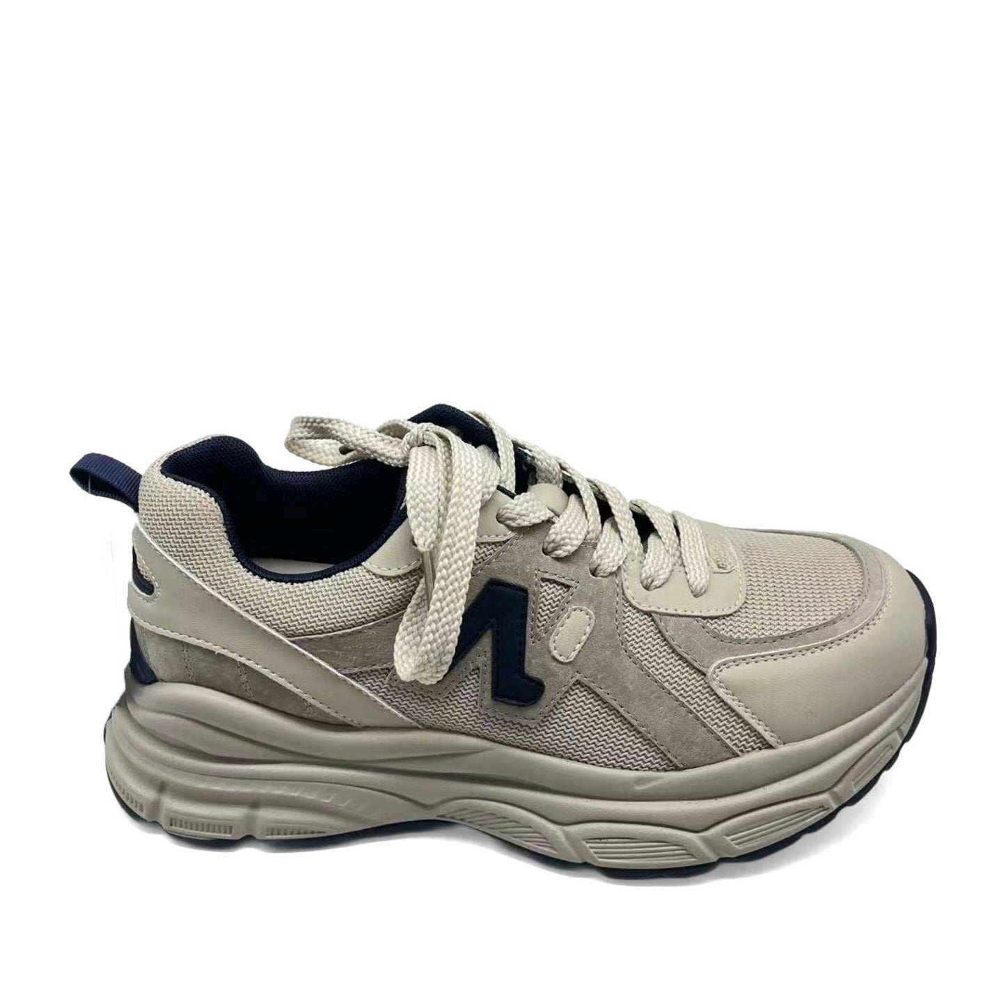 Women's Gray Wedge Fashion Sneakers