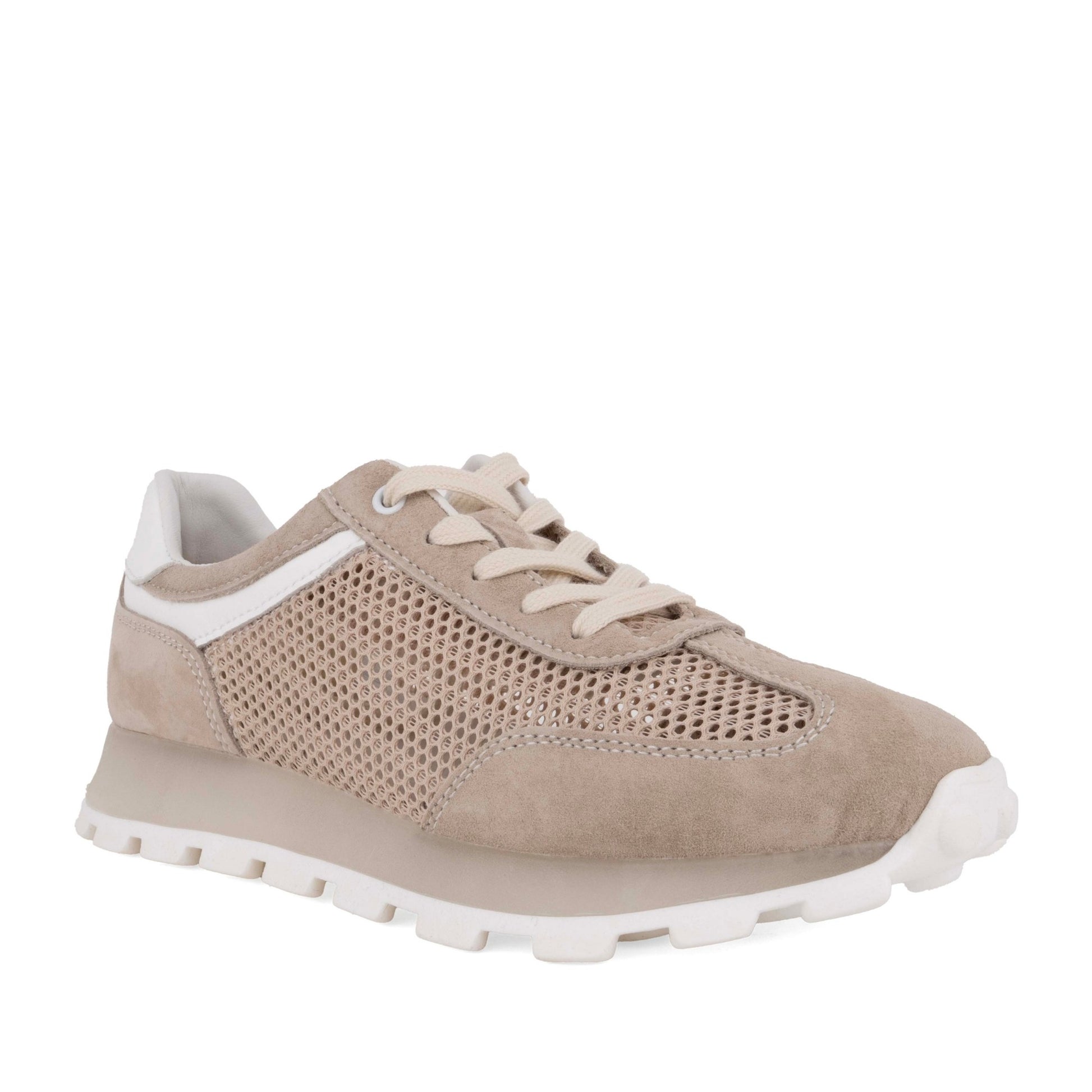 Women's Beige Wedge Fashion Sneakers