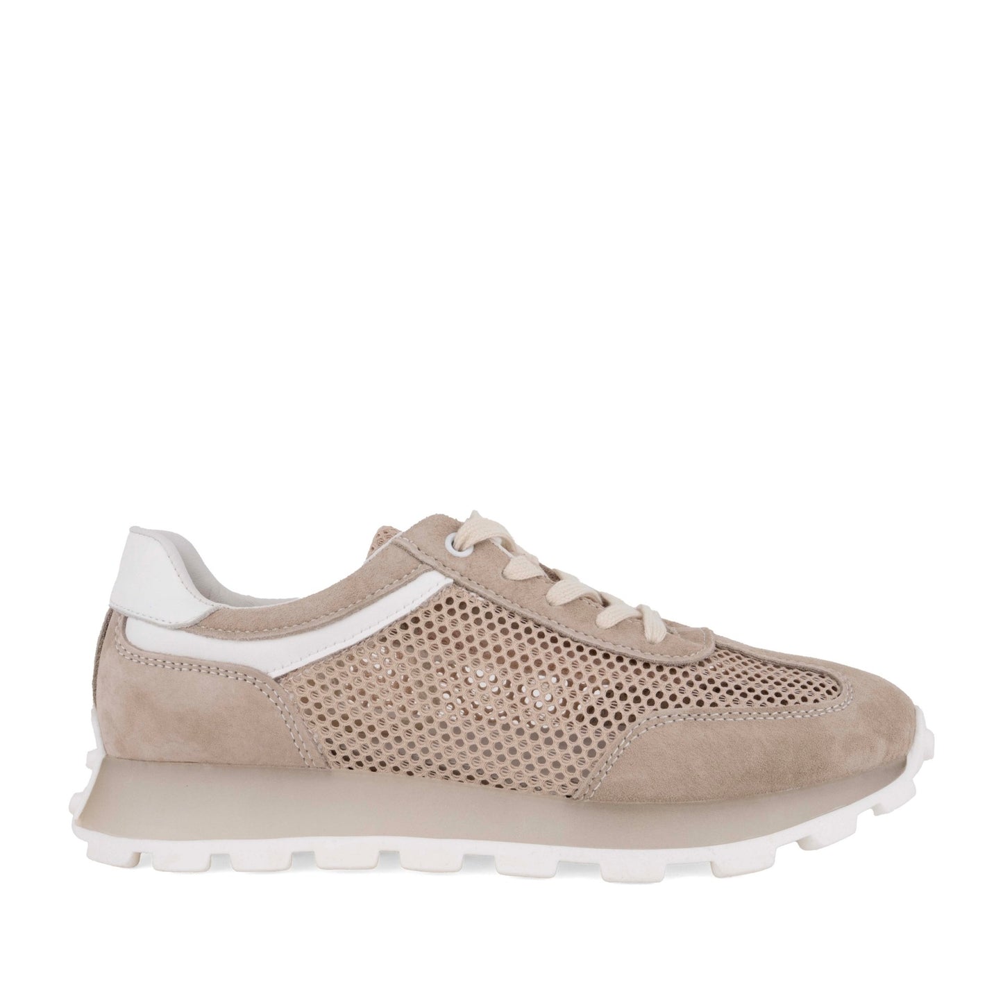 Women's Beige Wedge Fashion Sneakers