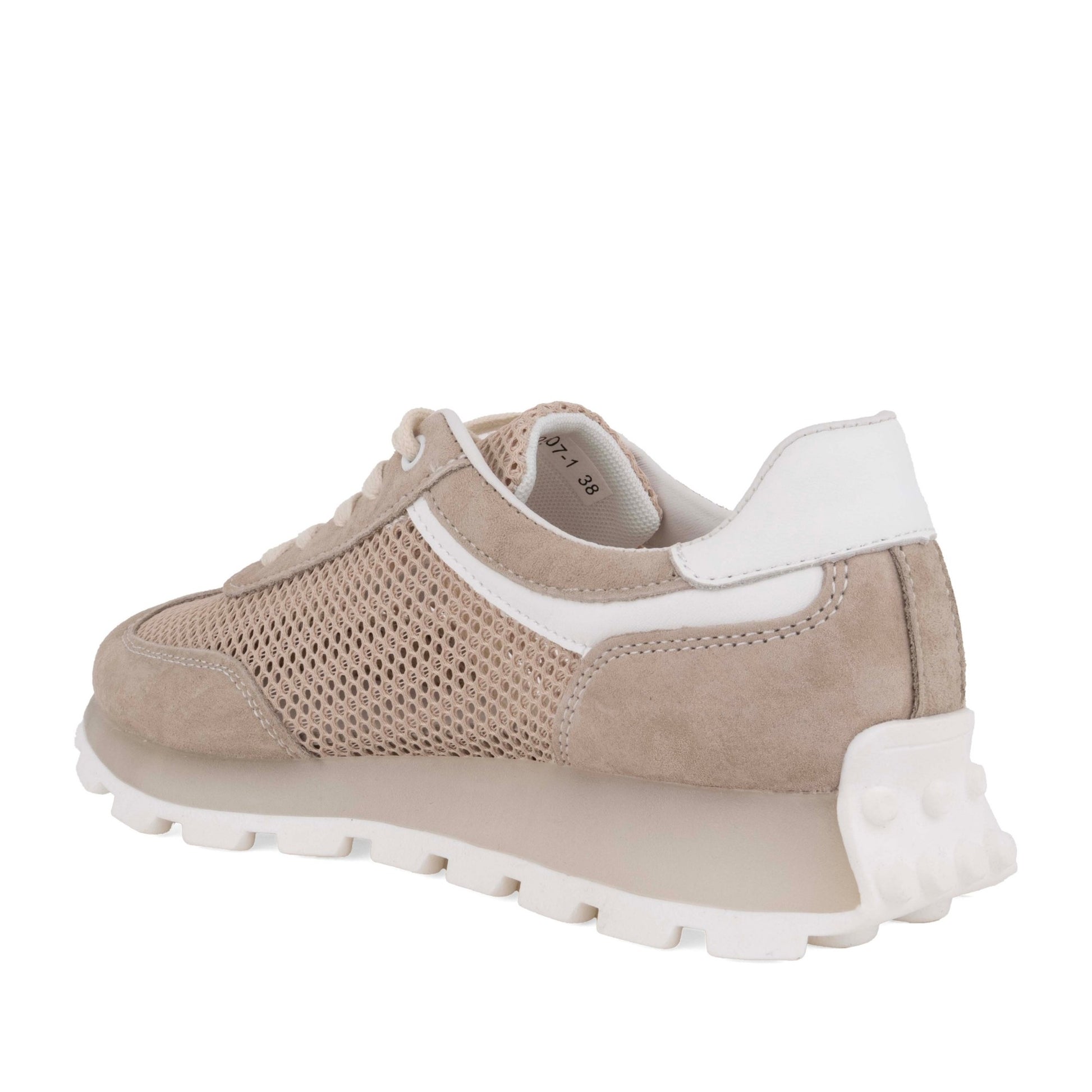 Women's Beige Wedge Fashion Sneakers