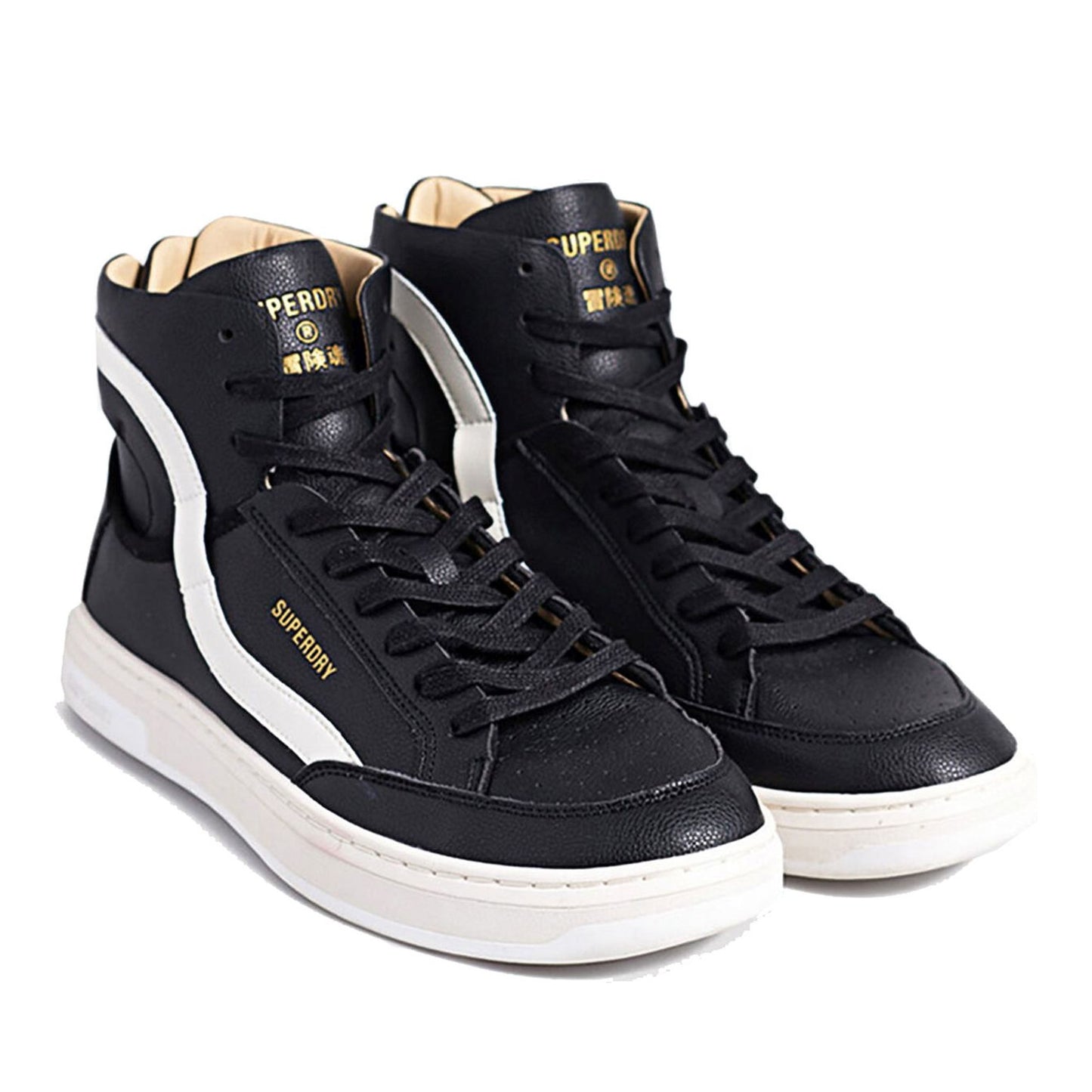 Vegan Basket OV High Men's Black Ankle Boots
