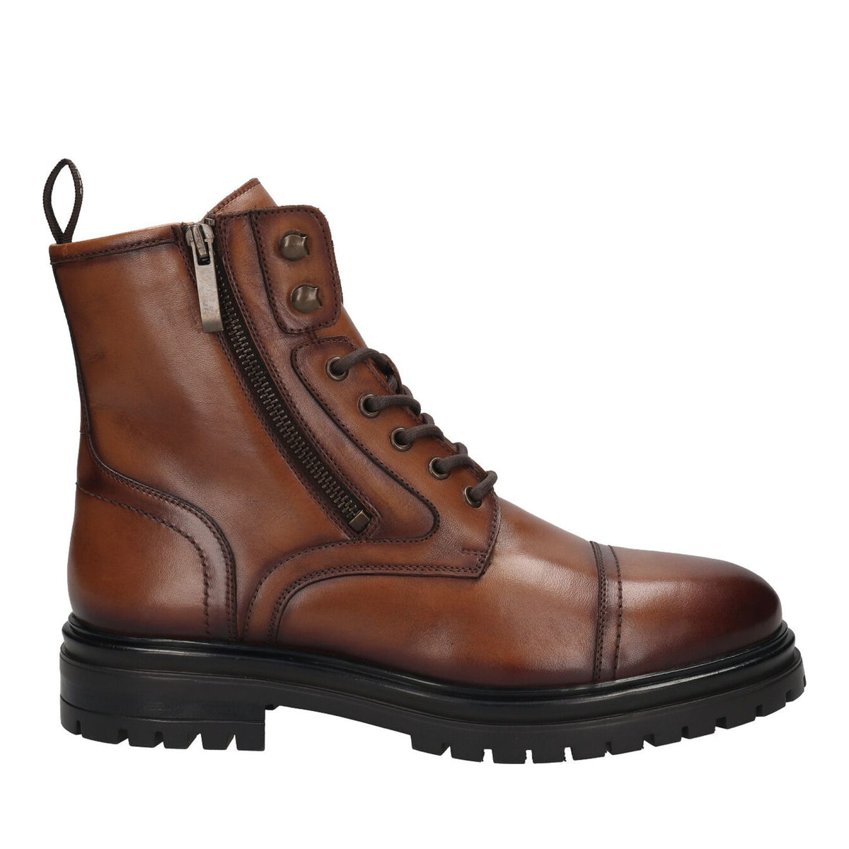 wm booties cognac
