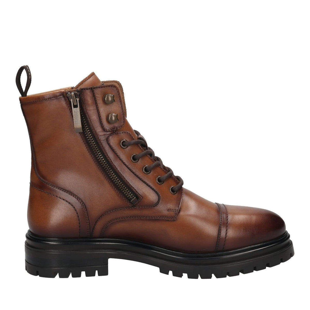 wm booties cognac