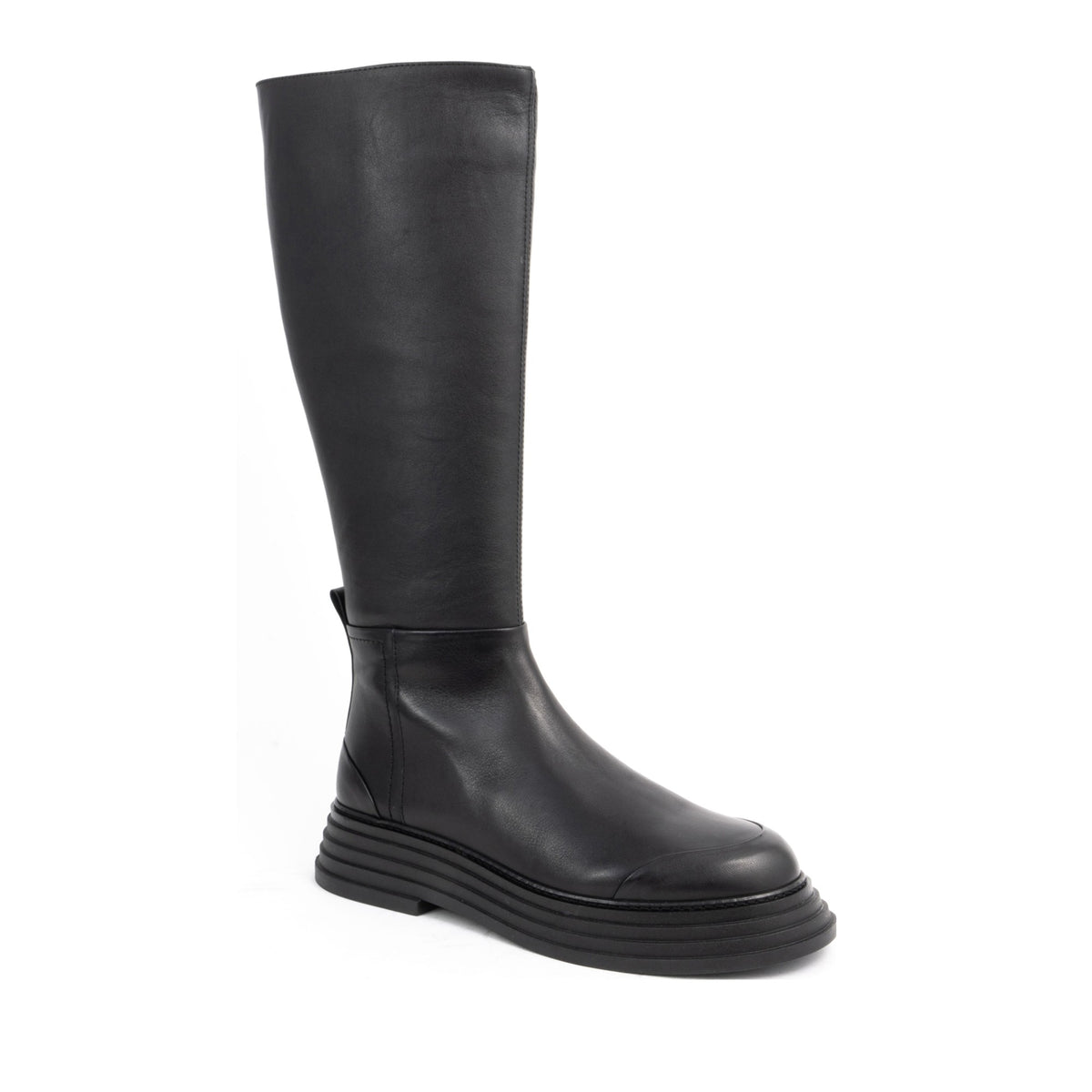 black casual closed boots