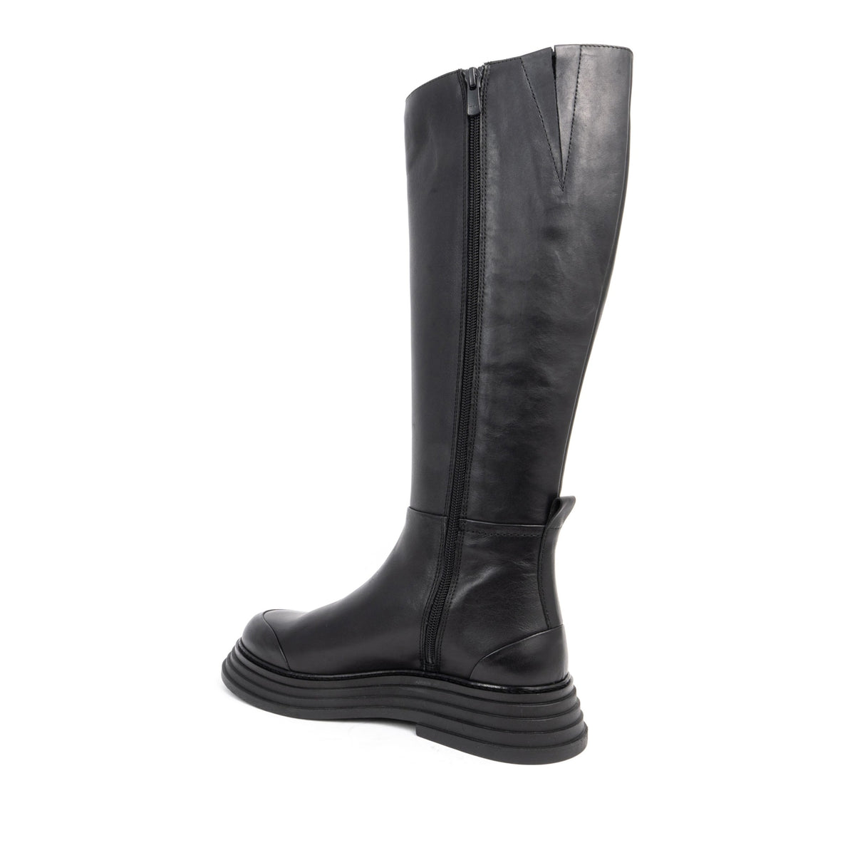 black casual closed boots