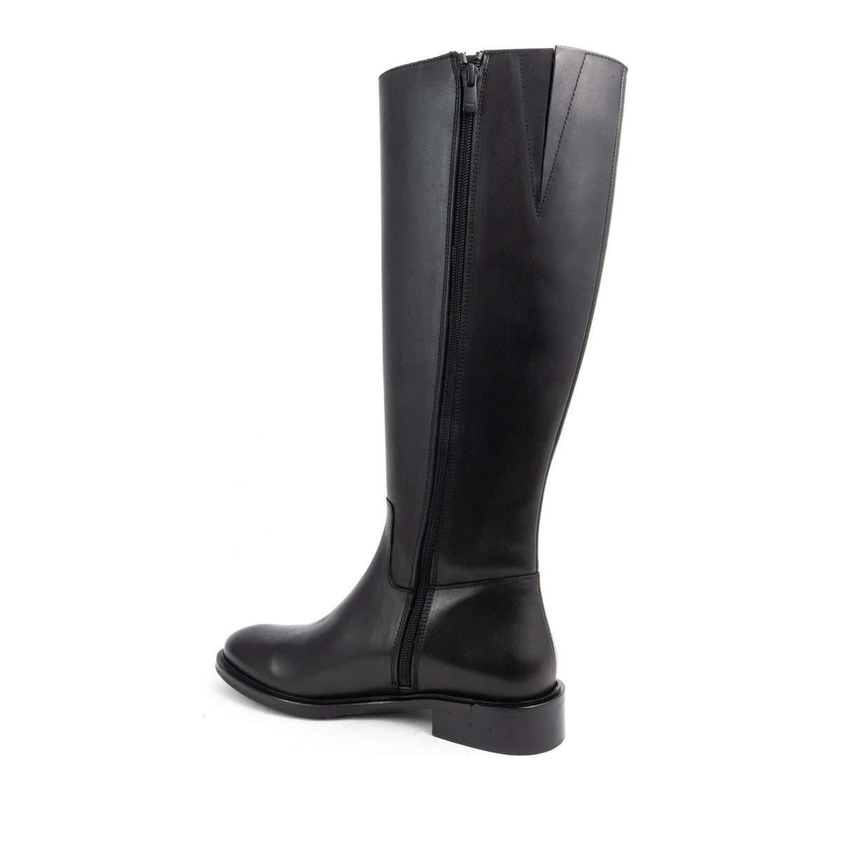 black casual closed boots
