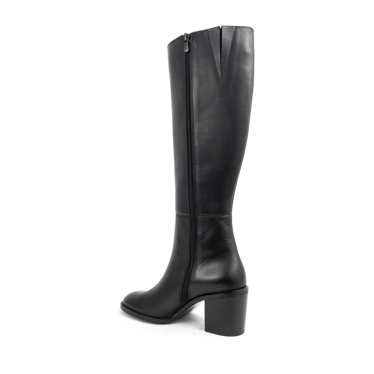 black casual closed boots