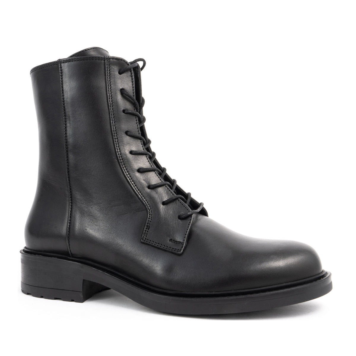 black casual closed booties