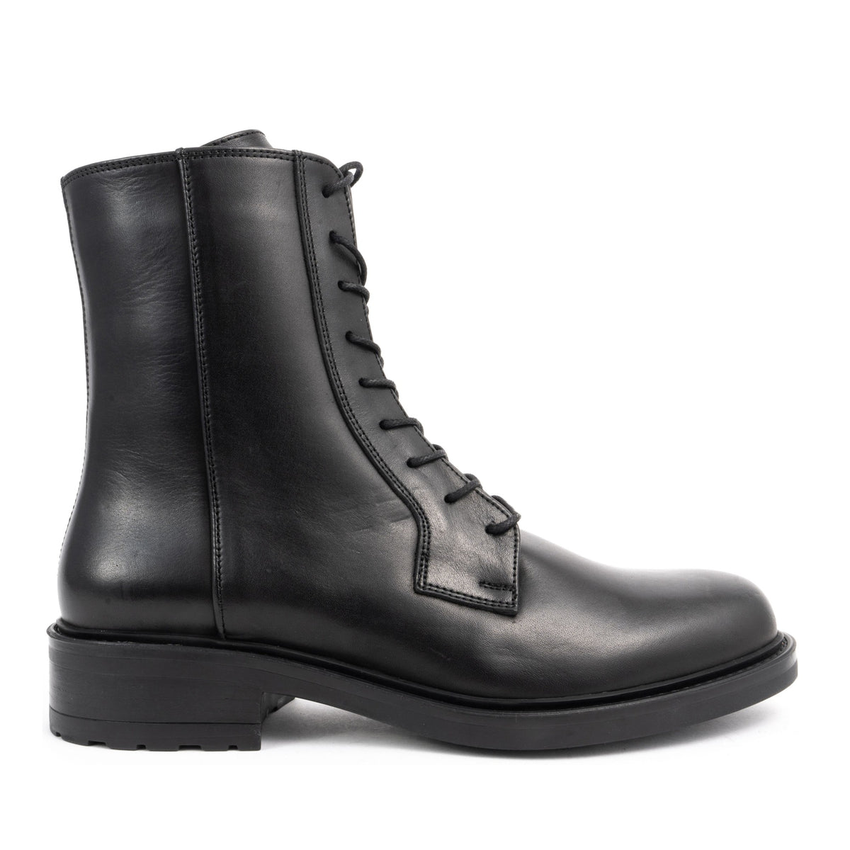 black casual closed booties