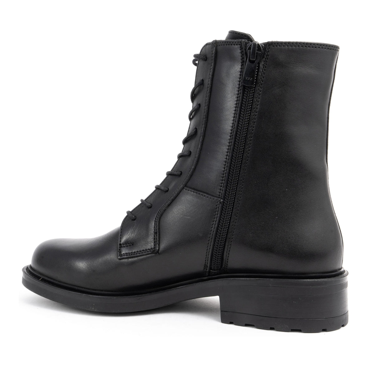 black casual closed booties
