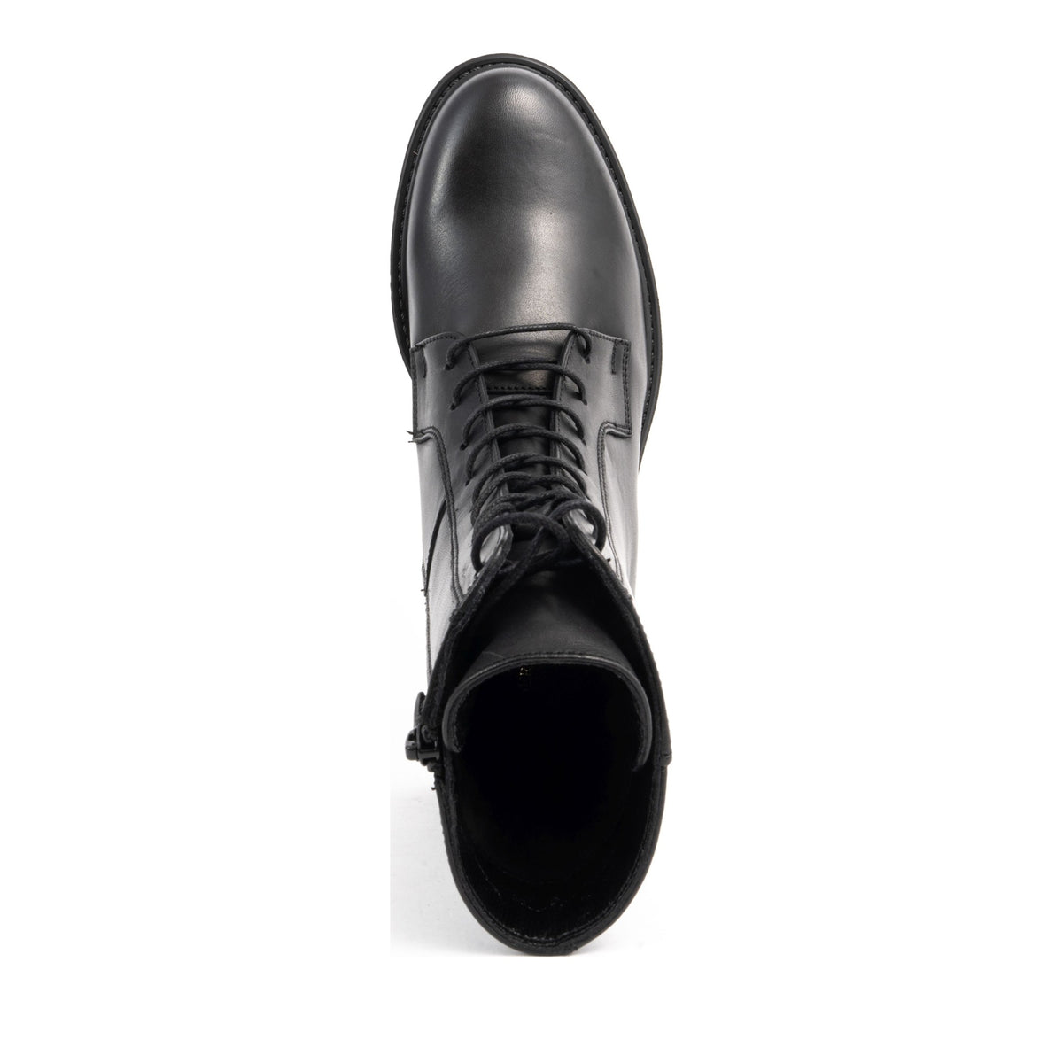 black casual closed booties
