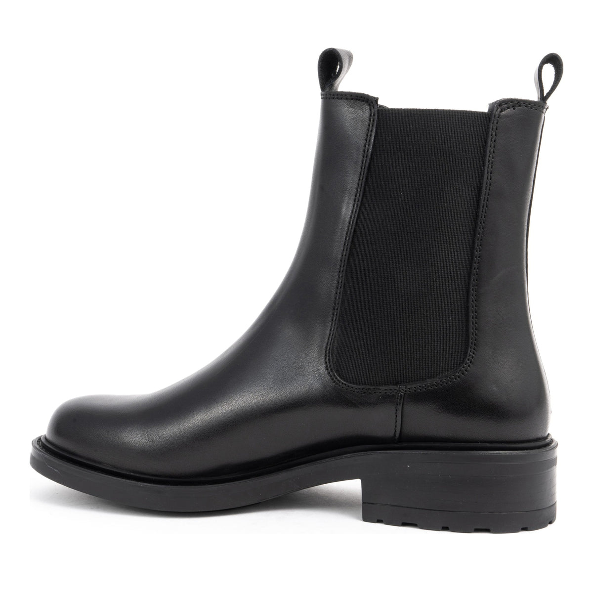 black casual closed booties