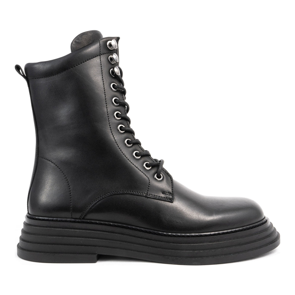 black casual closed booties